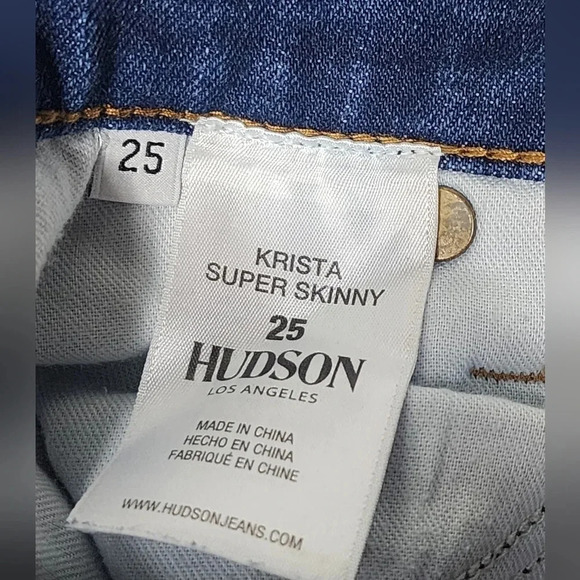 Women's Hudson Ankle Krista Super Skinny Jeans Size 25 Casual - Picture 4 of 9